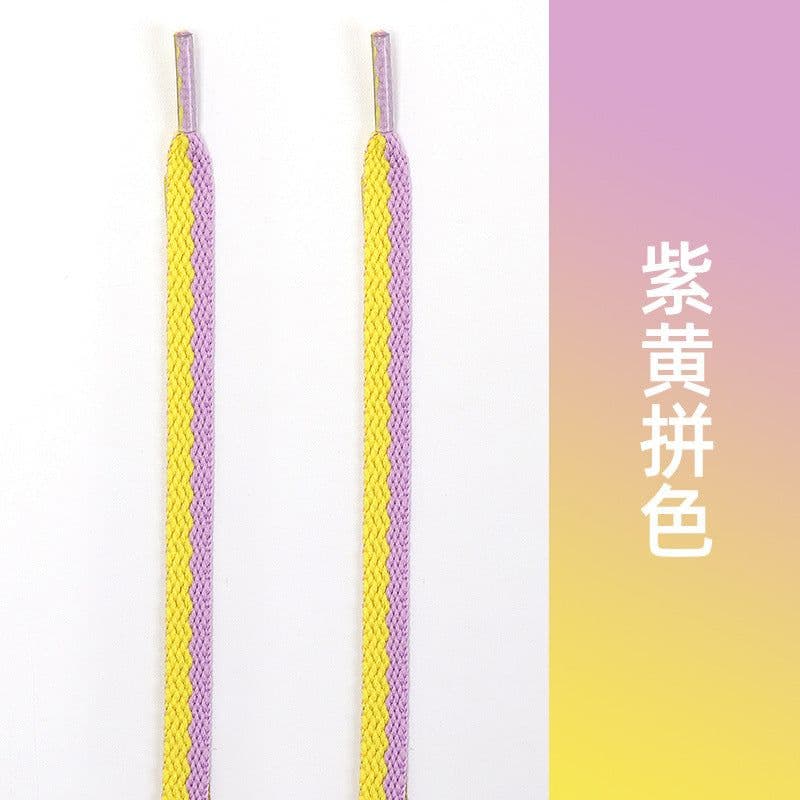 image-AJ1AF1 Macaron Color Matching Shoelaces 160cm Thickened Flat