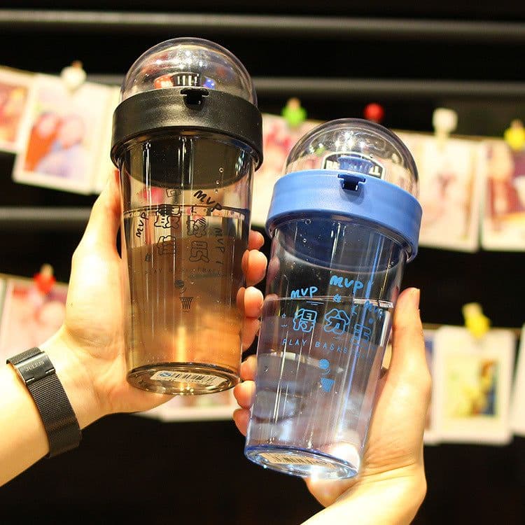 image-Cute Bunny Cartoon Plastic Water Cup 500ml