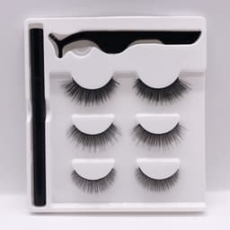 image-Mixed Pack Three Pairs Magic Eyeliner False Eyelashes Set