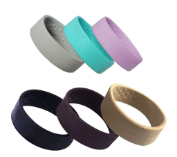 image-Women's Silicone Foldable Hair Ring Coil Ponytail Accessories