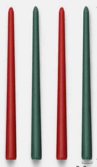 image-Morandi Gradient Taper Candles Set for Wedding Decoration