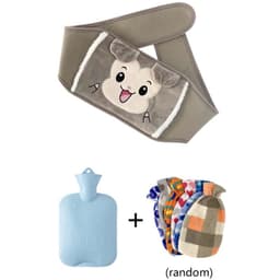 image-Plush Hot Water Bottle Waist Belt with Warm Belly Pain Relief