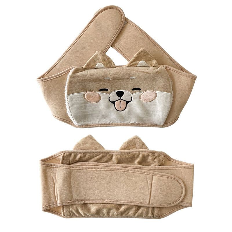 image-Plush Hot Water Bottle Waist Belt with Warm Belly Pain Relief