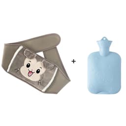 image-Plush Hot Water Bottle Waist Belt with Warm Belly Pain Relief