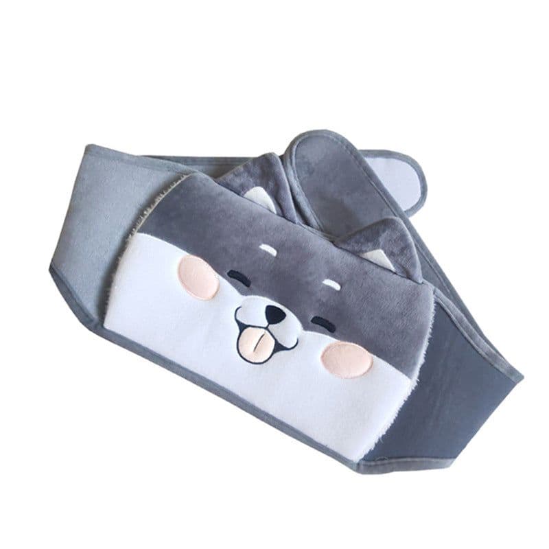 image-Plush Hot Water Bottle Waist Belt with Warm Belly Pain Relief