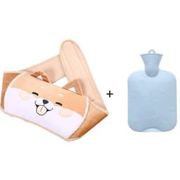 image-Plush Hot Water Bottle Waist Belt with Warm Belly Pain Relief