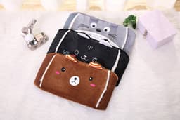 image-Electric Hot Water Bag Rechargeable Hand Warmer with Plush Cover
