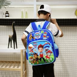 image-Kids Cartoon Backpack School Bag Nylon Waterproof Elementary