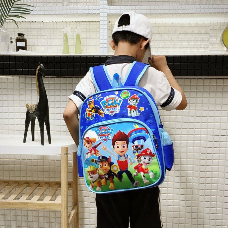 image-Kids Cartoon Backpack School Bag Nylon Waterproof Elementary