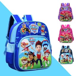 image-Kids Cartoon Backpack School Bag Nylon Waterproof Elementary