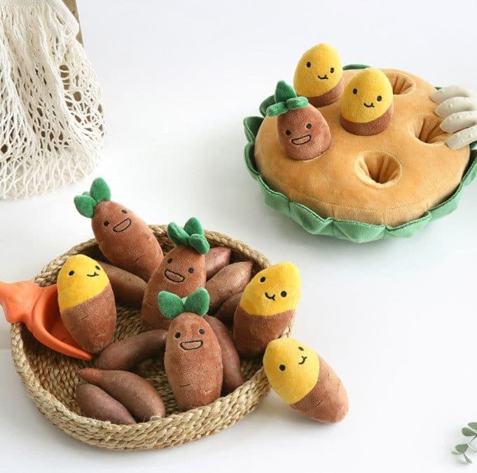 image-Spot Pet Toy Sweet Potato BB Squeaker Dog Toy Set