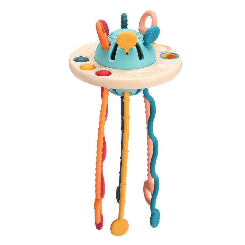 image-Baby Tactile Development Toy UFO Lalale Flying Saucer Music
