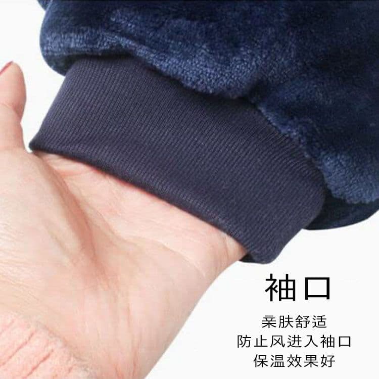 image-Hooded Fleece Blanket Pajama Pullover with Hood