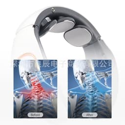 image-Electric Neck Massager 3-Head Pulse Heating 4 Modes 15 Gears