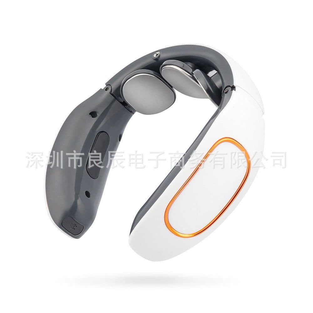 image-Electric Neck Massager 3-Head Pulse Heating 4 Modes 15 Gears