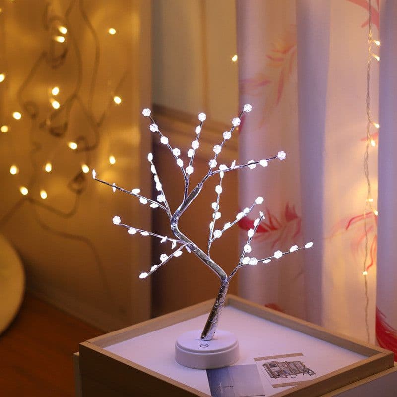 image-LED Pearl Tree Light Starry Touch Bedroom Christmas Decoration