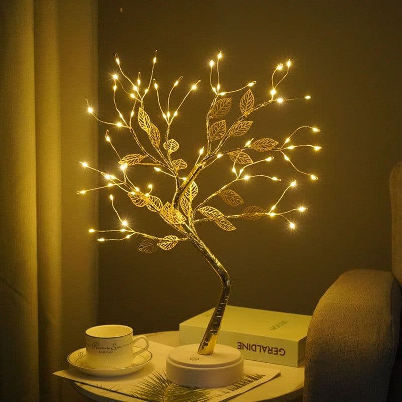 image-LED Pearl Tree Light Starry Touch Bedroom Christmas Decoration