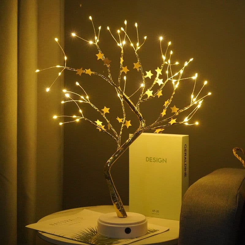 image-LED Pearl Tree Light Starry Touch Bedroom Christmas Decoration