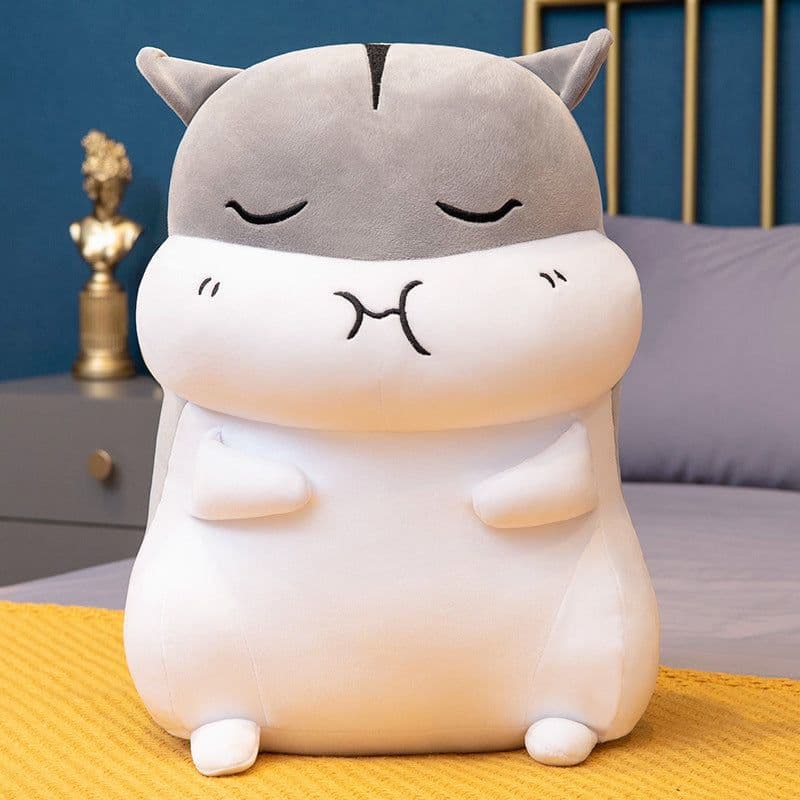 image-Eudora Plush Hamster Hand Warmer Pillow Toy 80cm with Keychain