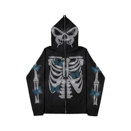 image-Women's Rhinestone Hooded Cardigan Sweater