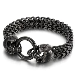image-316L Titanium Steel Animal Head Men's Bracelet