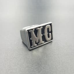 image-European American MC Stainless Steel Motorcycle Men's Ring