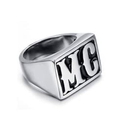 image-European American MC Stainless Steel Motorcycle Men's Ring