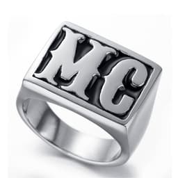 image-European American MC Stainless Steel Motorcycle Men's Ring