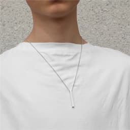 image-European Titanium Steel Geometric Pendant Necklace