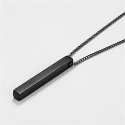 image-European Titanium Steel Geometric Pendant Necklace
