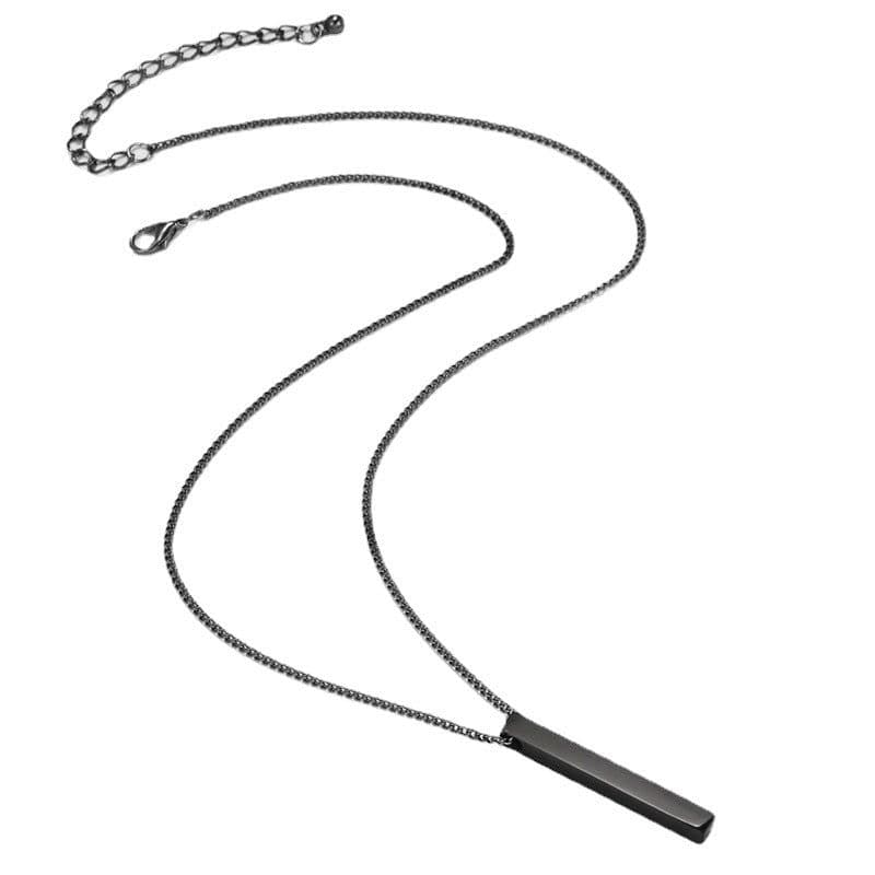 image-European Titanium Steel Geometric Pendant Necklace