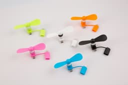 image-USB Fan with Type-C & Lightning Connectors