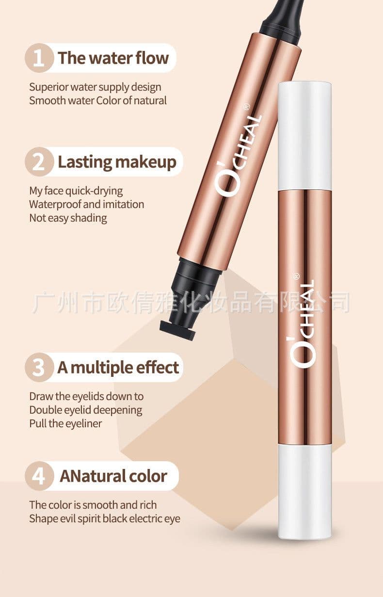 image-O'CHEAL Cat Eye Charm Double Ended Eyeliner - Waterproof