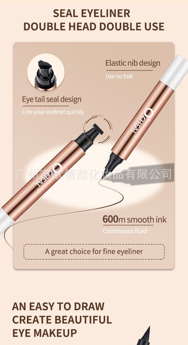 image-O'CHEAL Cat Eye Charm Double Ended Eyeliner - Waterproof