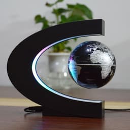 image-Colorful Years Magnetic Levitation Globe 3" Gold