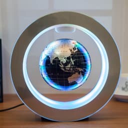 image-Colorful Years Magnetic Levitation Globe 3" Gold