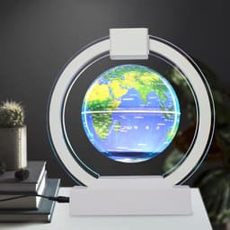 image-Colorful Years Magnetic Levitation Globe 3" Gold