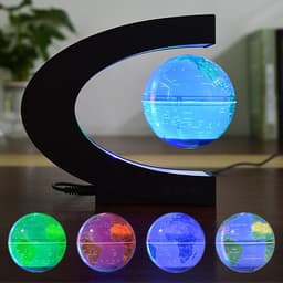 image-Colorful Years Magnetic Levitation Globe 3" Gold