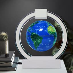 image-Colorful Years Magnetic Levitation Globe 3" Gold