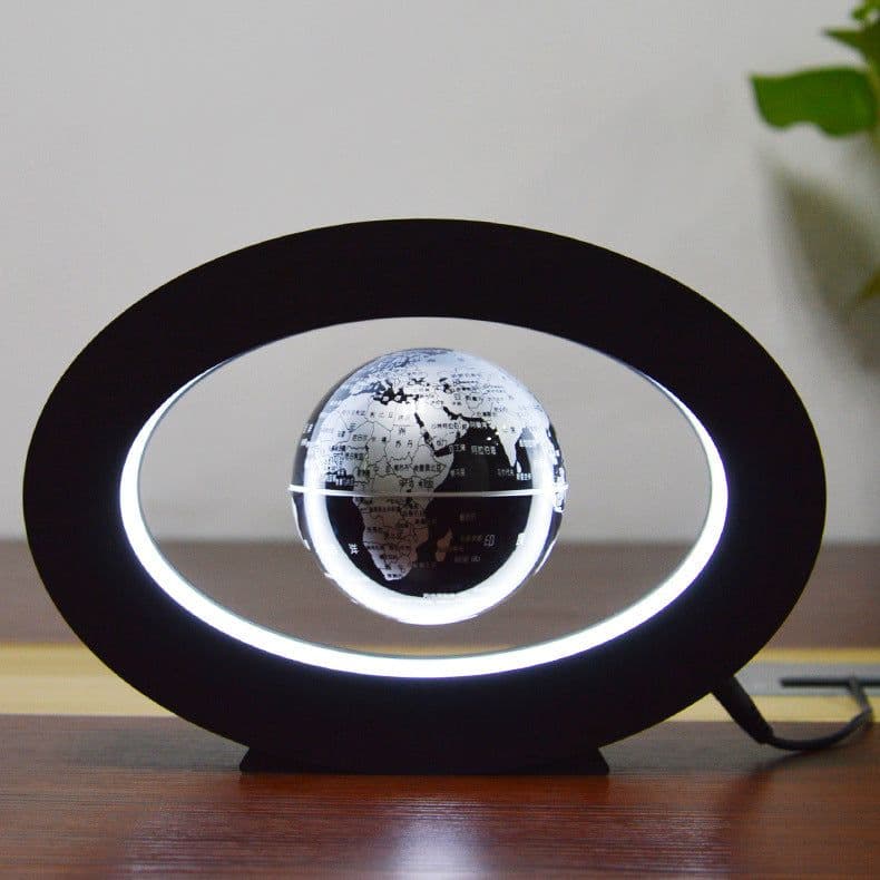 image-Colorful Years Magnetic Levitation Globe 3" Gold