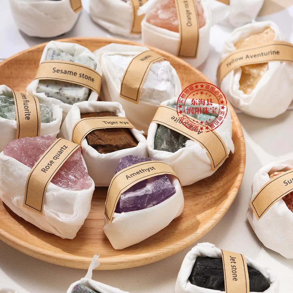 image-Rough Crystal Mineral Specimens Set - 20 Stones 4-5cm