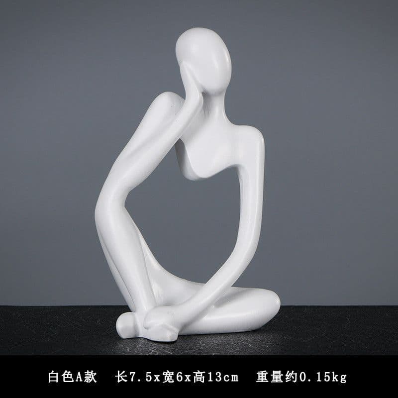 image-Abstract character crafts decoration creative office bookshelf desktop model room decoration decoration thinker decoration