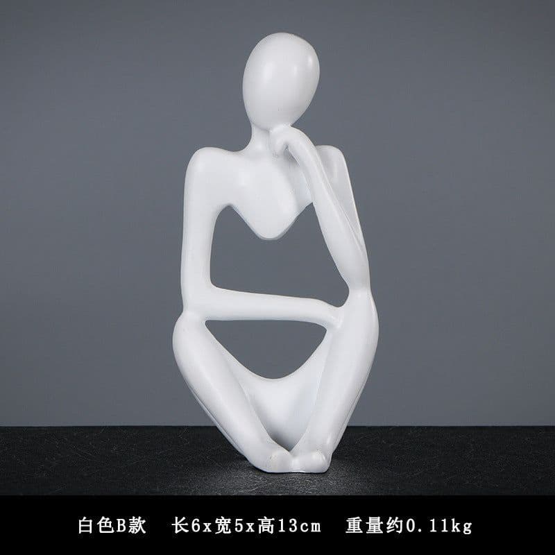 image-Abstract character crafts decoration creative office bookshelf desktop model room decoration decoration thinker decoration
