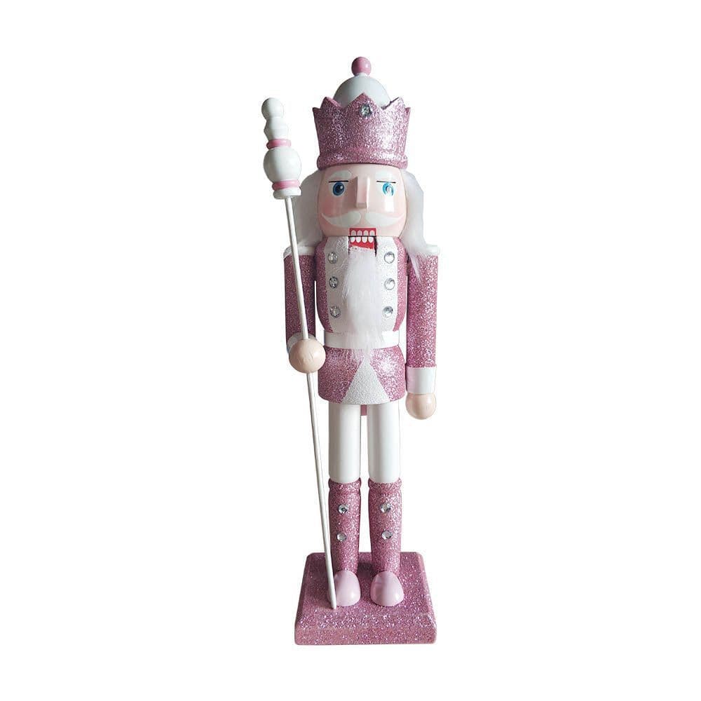 image-2021 New 30CM Wooden Decoration Crafts Christmas Decoration Nutcracker Puppet King Ornaments
