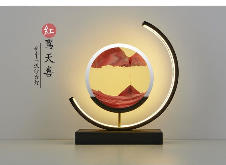 image-Huazhifeng Quicksand Hourglass - Black Cyan 250mm