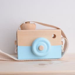 image-Wooden Camera Ornament - Black Nordic Decor