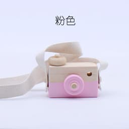 image-Wooden Camera Ornament - Black Nordic Decor