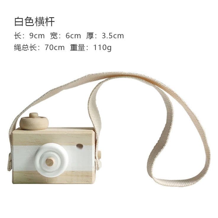 image-Wooden Camera Ornament - Black Nordic Decor