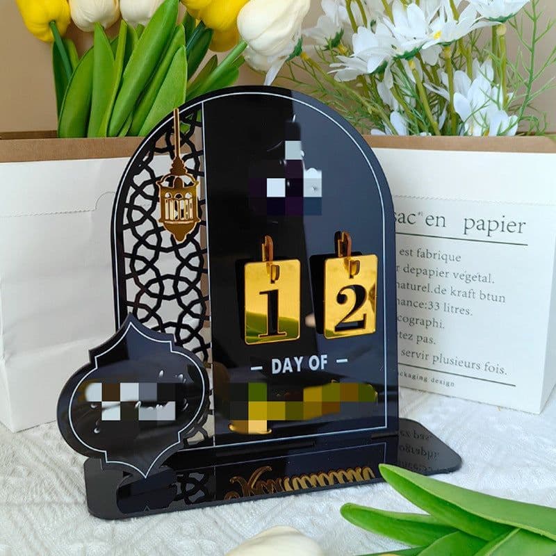 image-Cross-border new acrylic countdown furniture quality living room decorations acrylic countdown jewelry decorations Hitachi brand