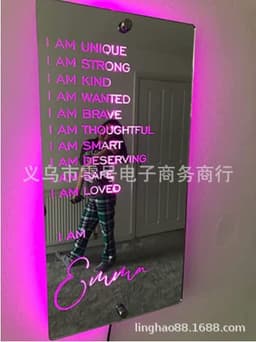 image-AFFIRMATIONS MIRROR - Plastic 20x40cm Modern